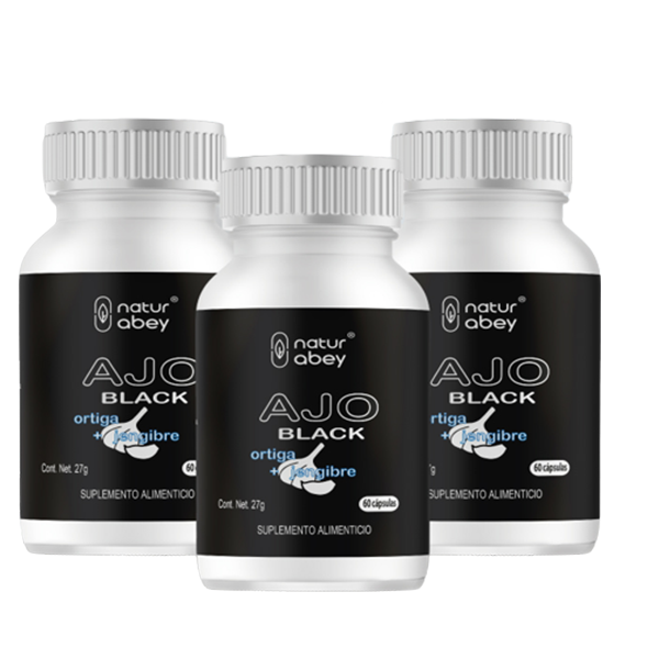 AJO NEGRO / AJO BLACK CAPSULAS 3 PACK - DeAbeyTes Naturabey