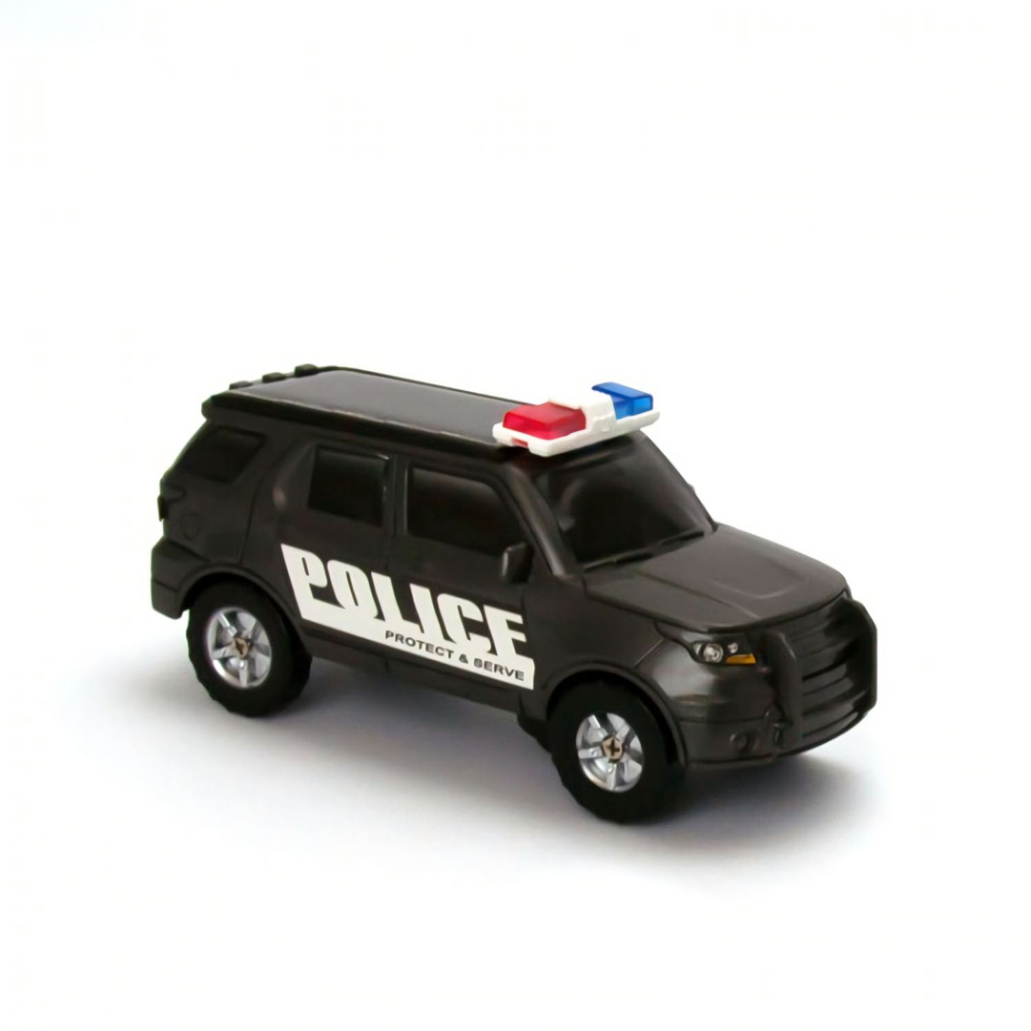 Camioneta de Policia Solar Armable con Torreta Luminosa y Calcomanias / Master / MP-KITPOLICECAR