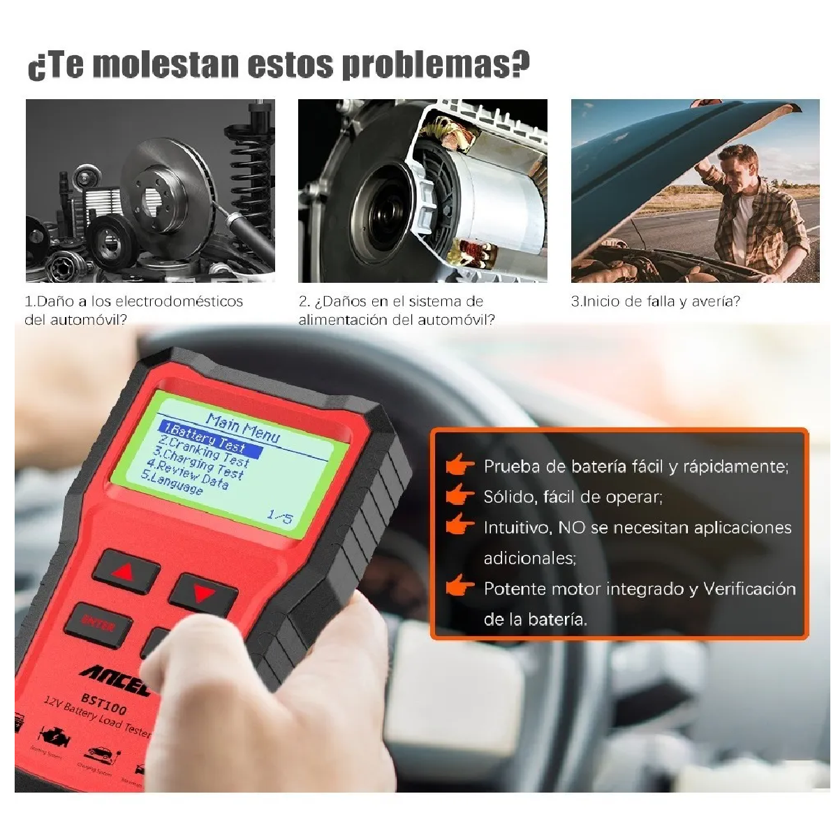 Probador De Batería De Coche