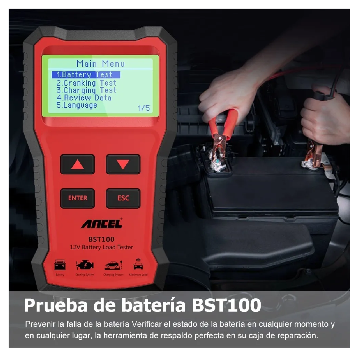 Probador De Batería De Coche