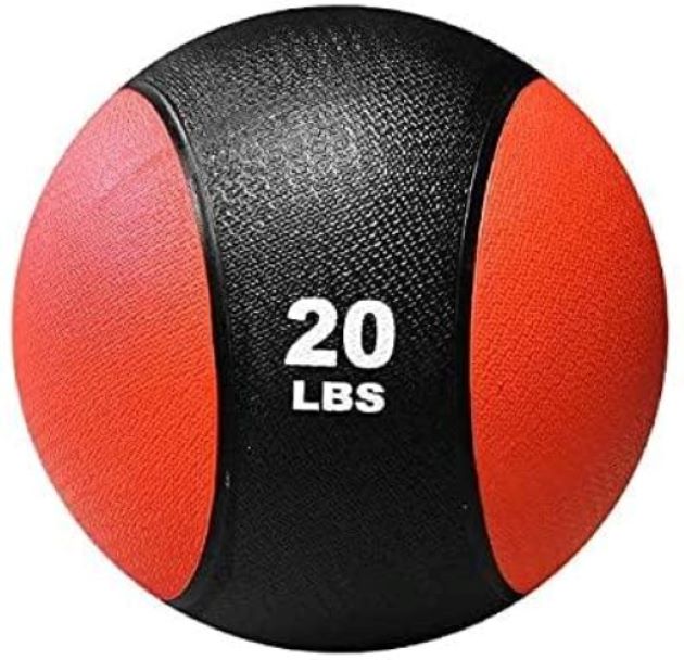  RVT Sports Balón Medicinal, Med Ball 20 Lbs para Entrenamiento Funcional, Crossfit 