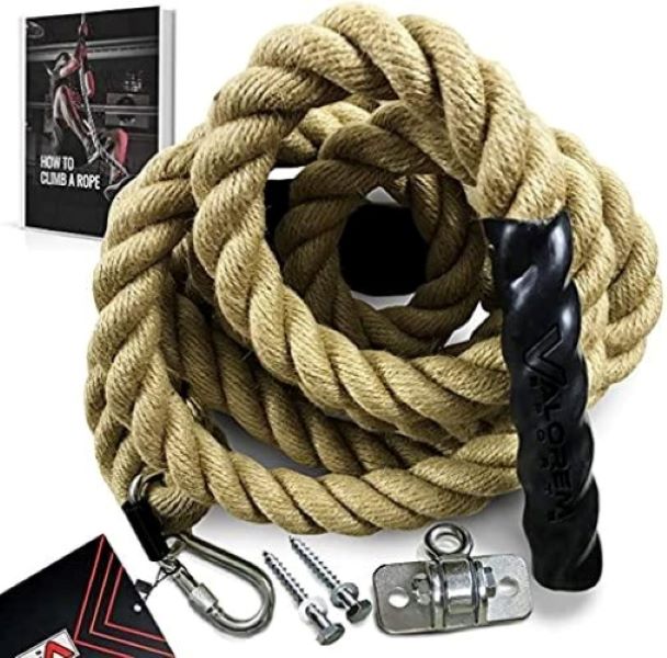  RVT Sports Cuerda De Ascenso Manila 1.5" X 9 MTS, Climbing Rope Crossfit 