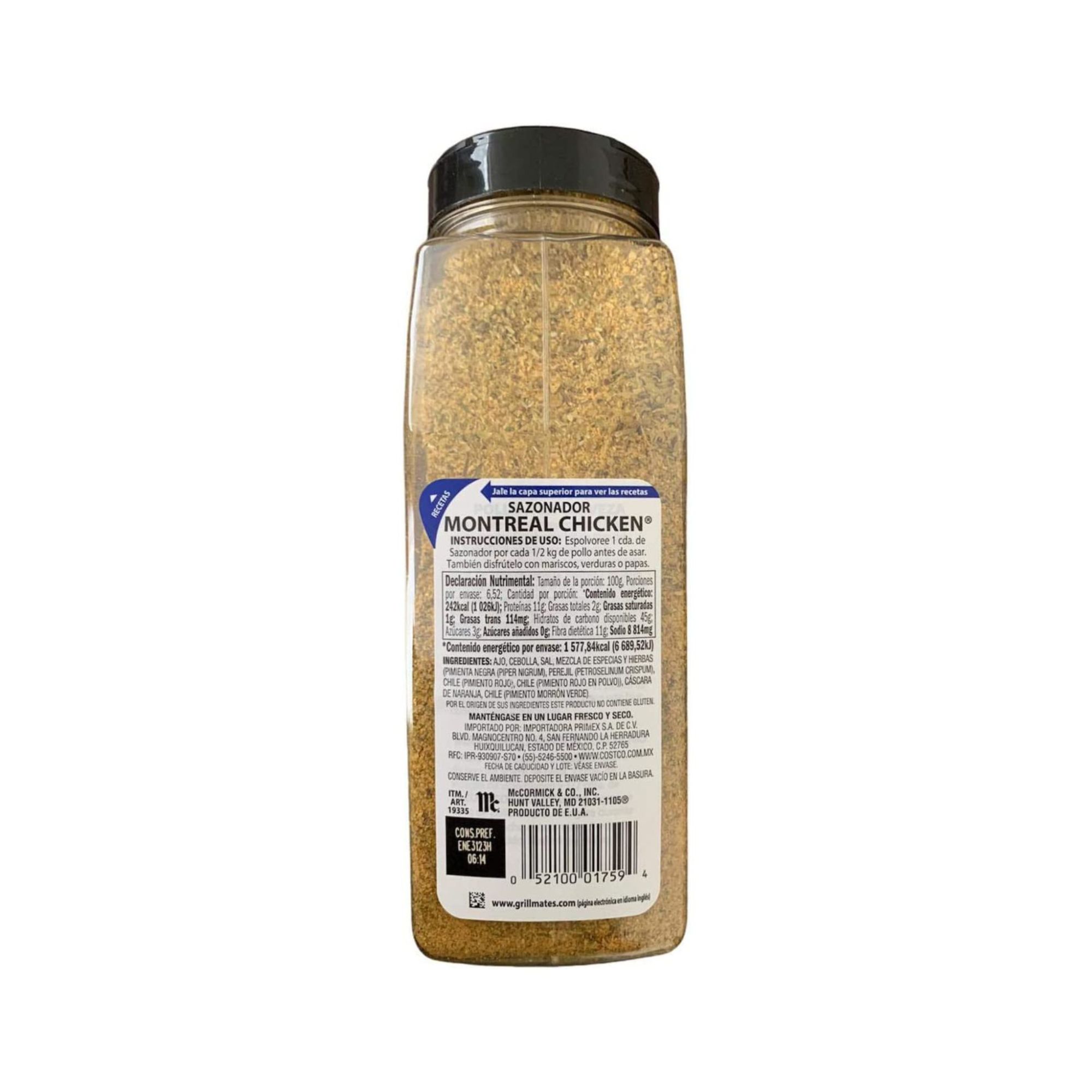 Sazonador Para Pollo Montreal Chicken Mccormick 2 de 652g