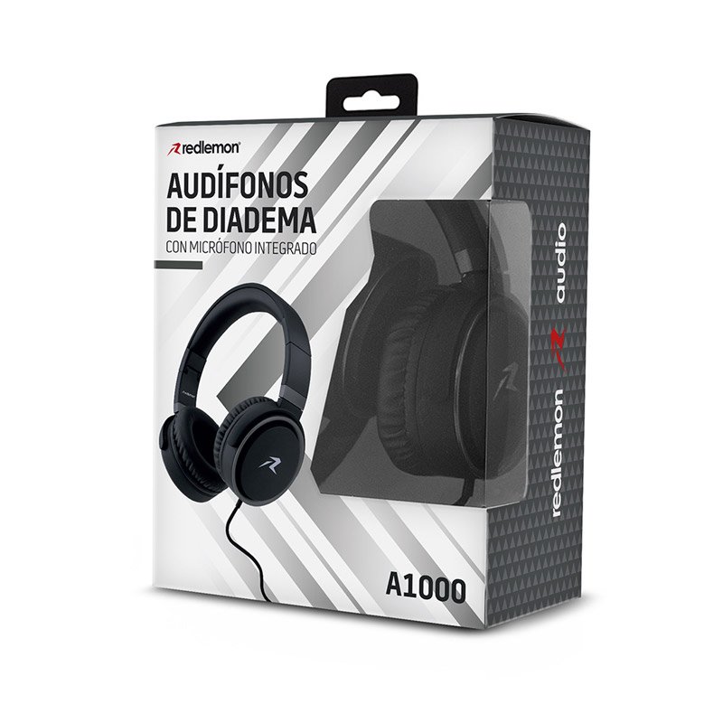 Audífonos Tipo Diadema Sonido HD Plegables Aux. 3.5mm Redlemon