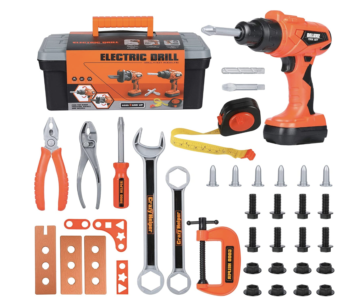 Set Caja De Herramienta Juguete Para Niño +36 Piezas