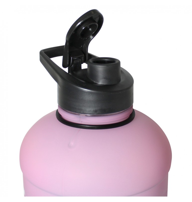 Botella de agua motivacional 2.2 litros con popote y correa