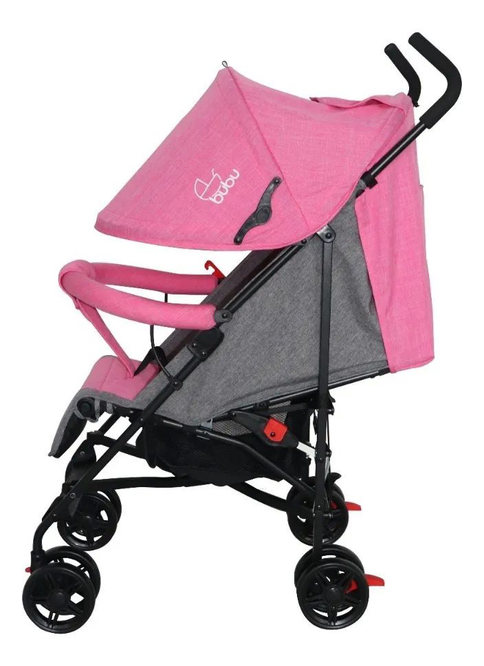 Carriola De Bastón Plegable 5 Posiciones De Reclinado Bubu ROSA