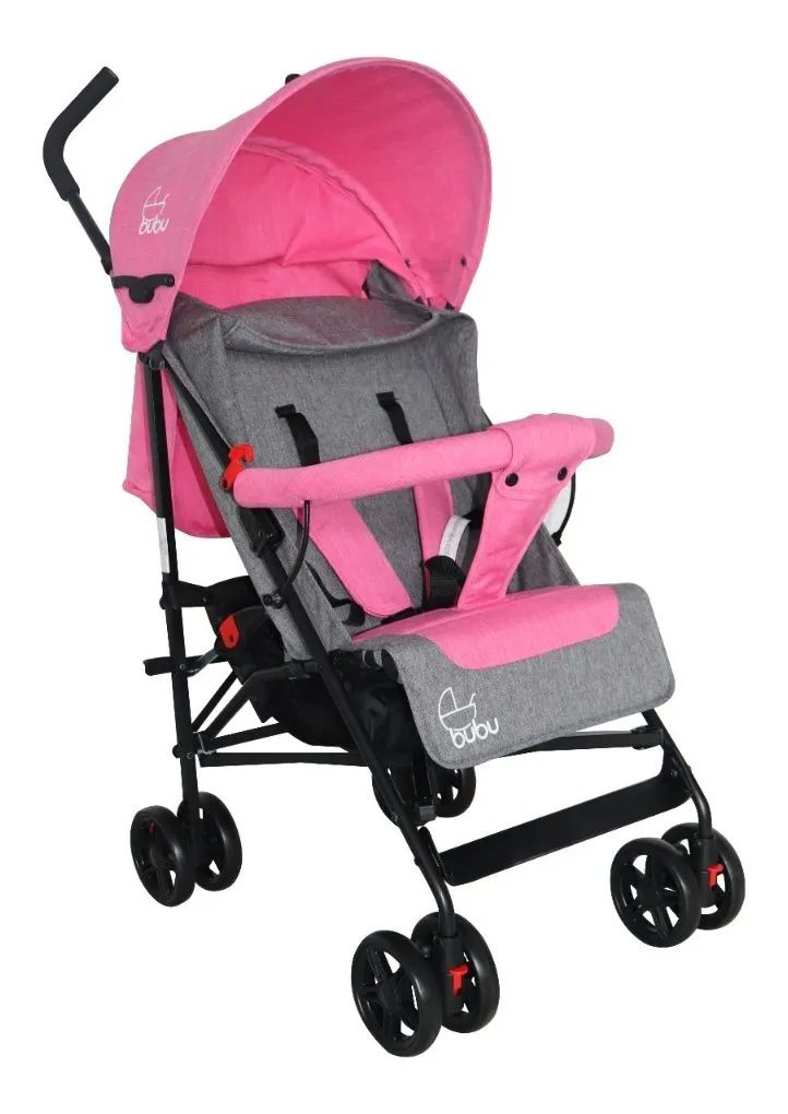 Carriola De Bastón Plegable 5 Posiciones De Reclinado Bubu ROSA