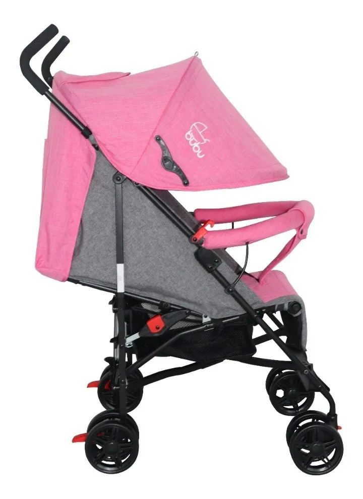 Carriola De Bastón Plegable 5 Posiciones De Reclinado Bubu ROSA