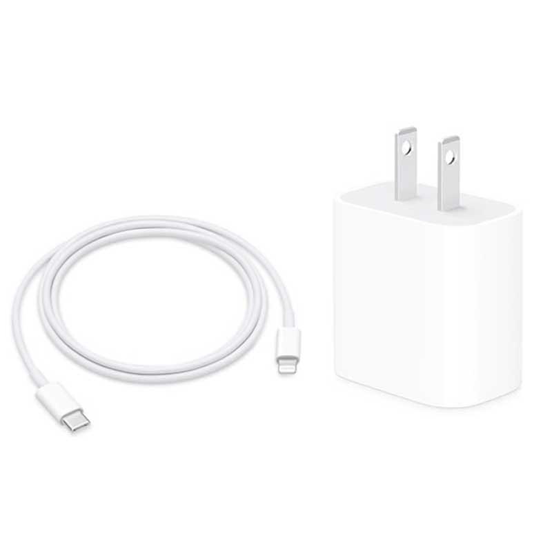 Cargador Carga Rapida 20W + Cable Lightning para iPhone