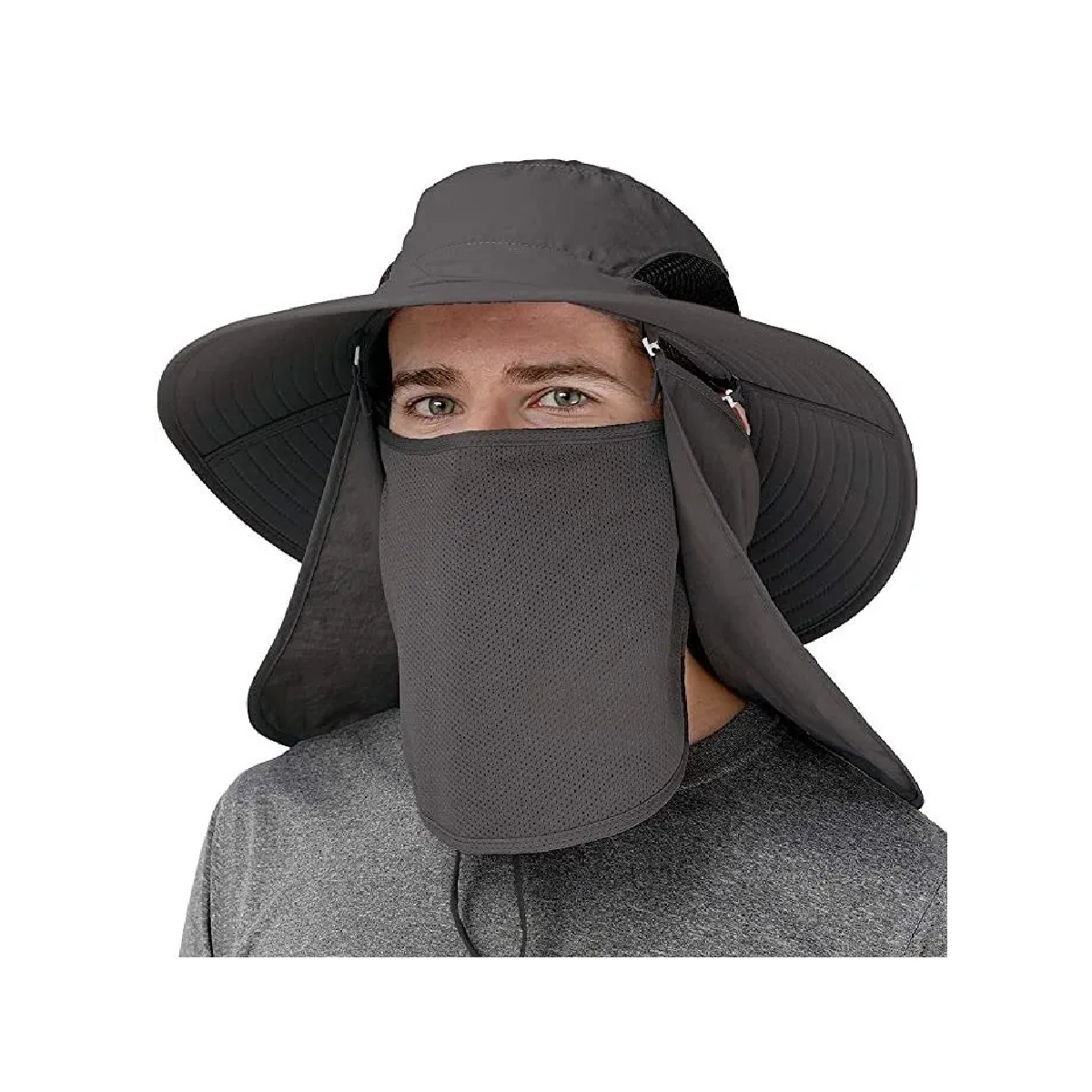 Sombrero Para El Sol Con Proteccion Dark  Gray