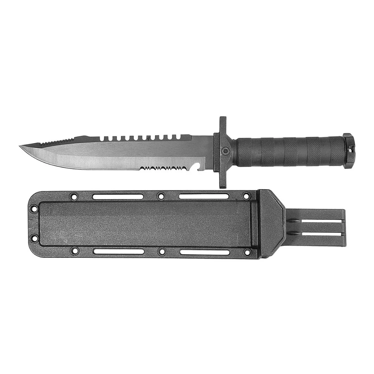 Cuchillo Tactico  Militar Pesca Negro