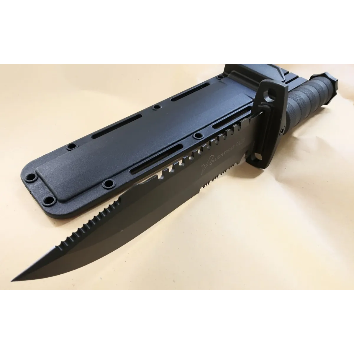 Cuchillo Tactico  Militar Pesca Negro