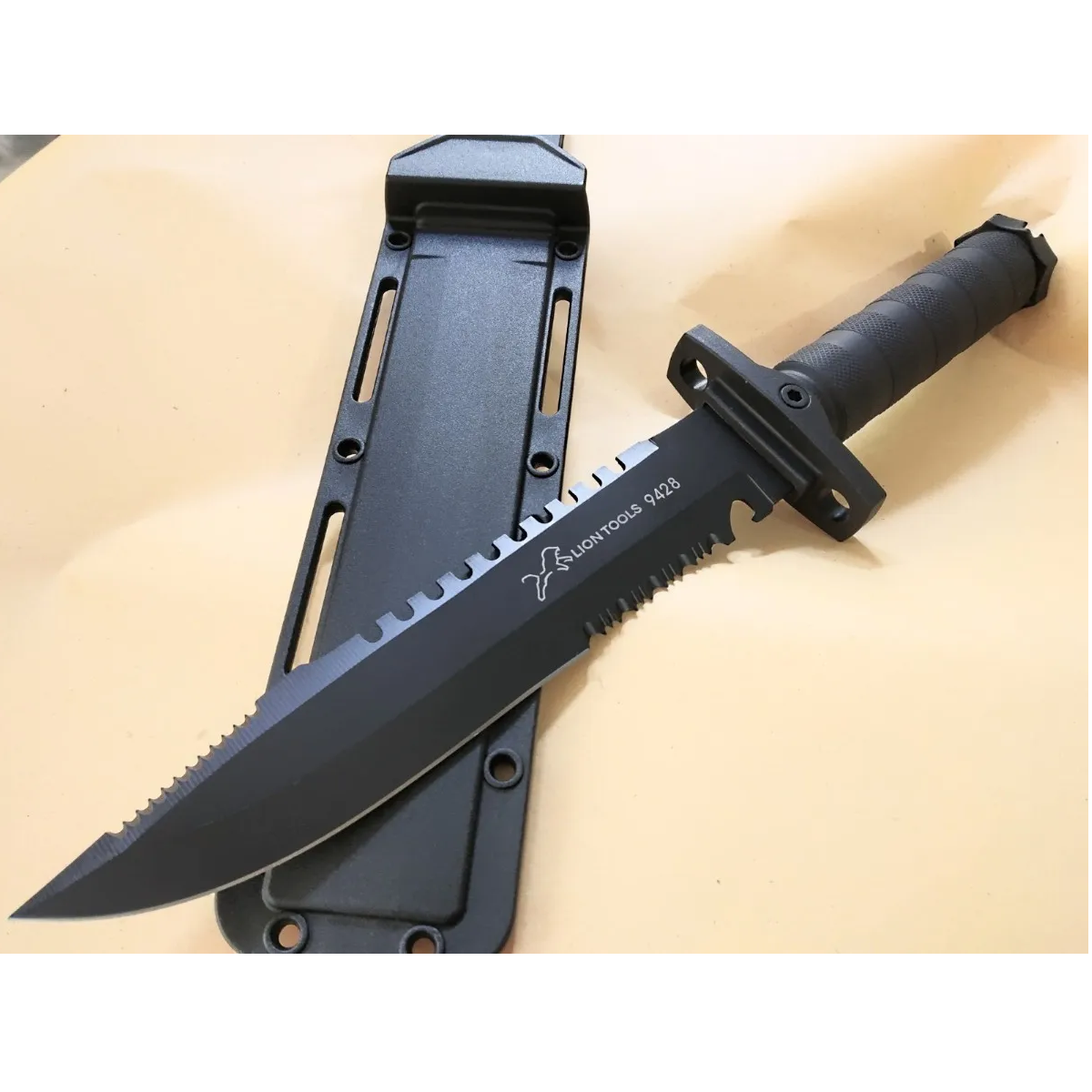 Cuchillo Tactico  Militar Pesca Negro