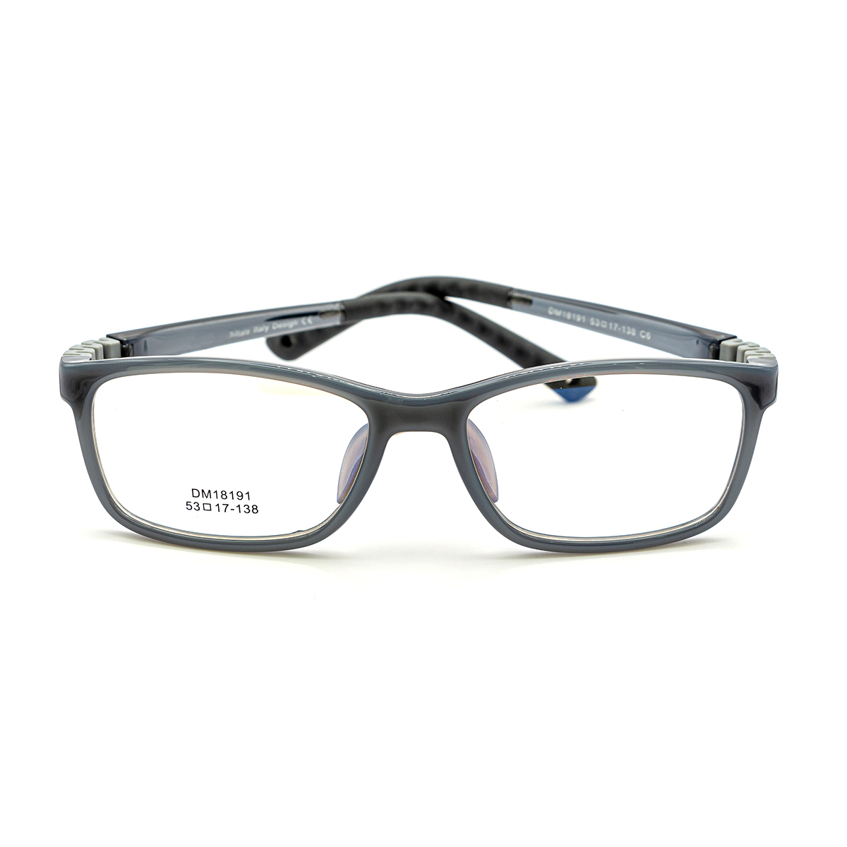 Lente infantil con sobrepuesto solar irrompible Grey Flex