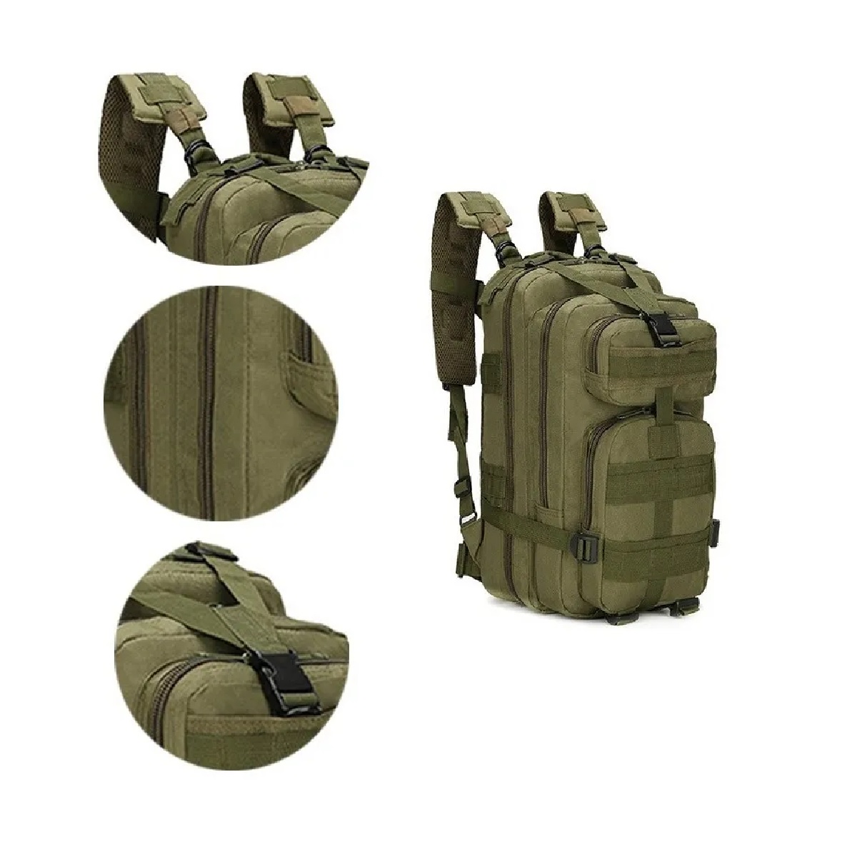 HAOMUK - Mochila Táctica Para Bandolera, Estilo Militar, Tipo Todo Terreno Tipo Edc Molle Assault Range Acu Pro Mochila Tactica Militar