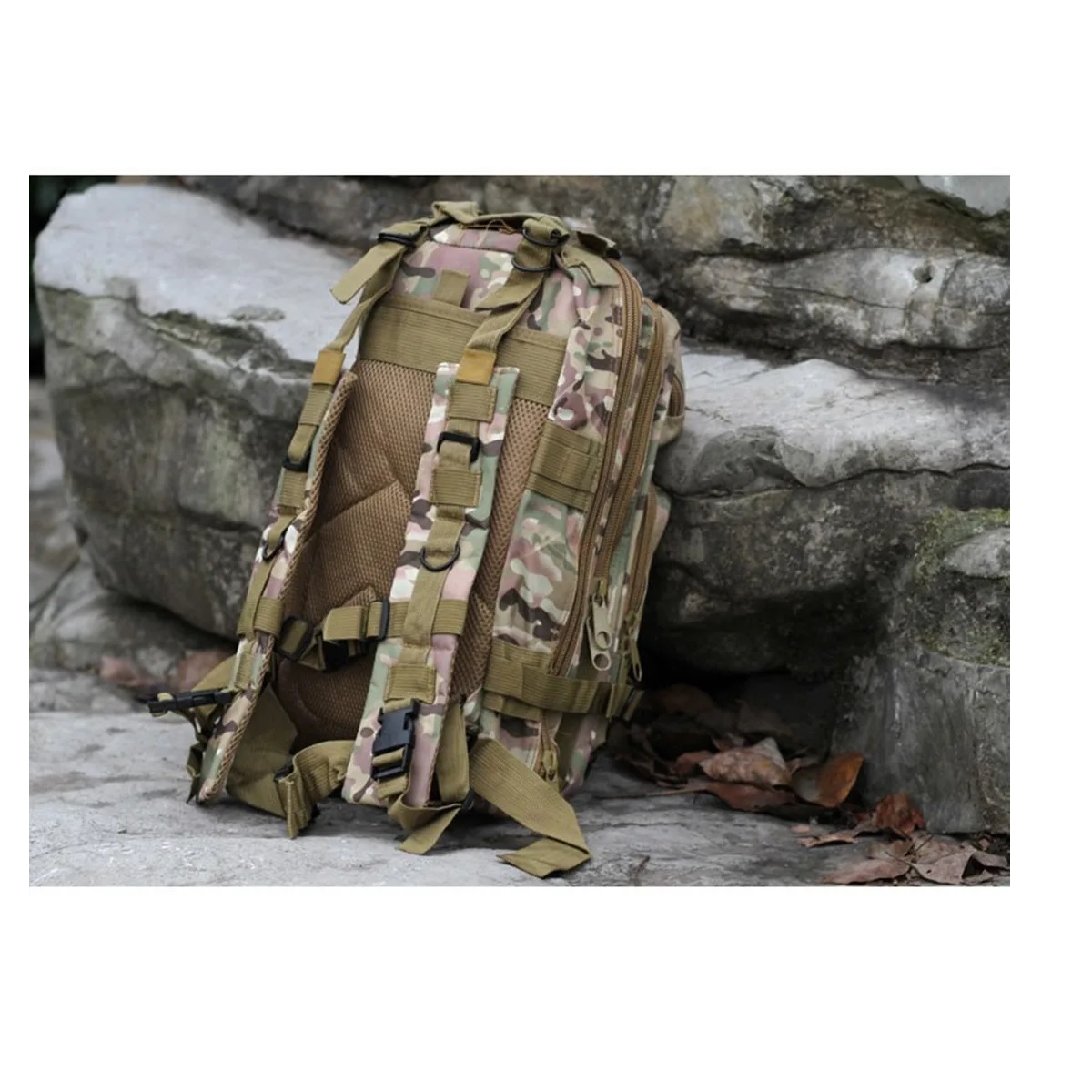 Mochila Militar Táctica Para Portátil Caki Camuflaje