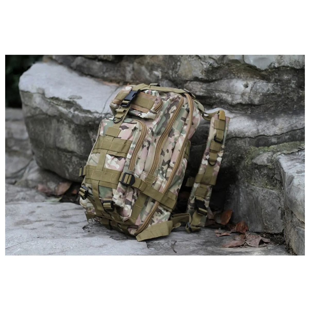 Mochila Militar Táctica Para Portátil Caki Camuflaje