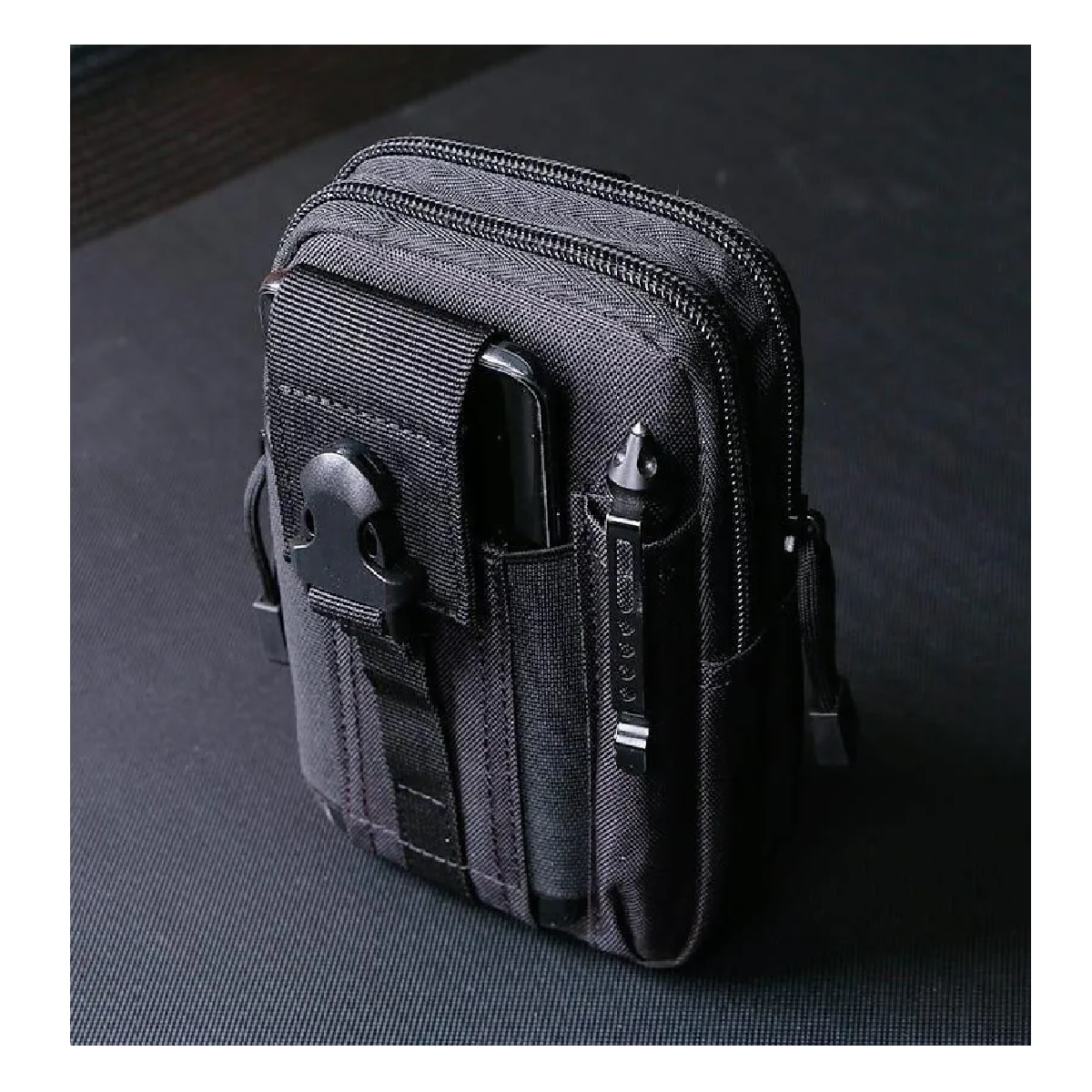 Bolsa Táctica Militar Para Celular Multiusos Negro