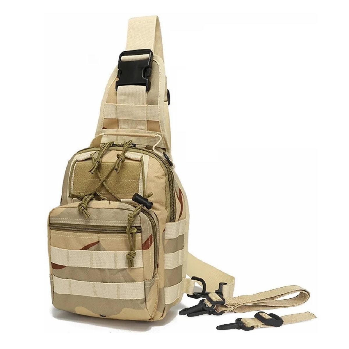Pechera Camuflaje Táctica Militar Multiusos 3 En 1 Desert