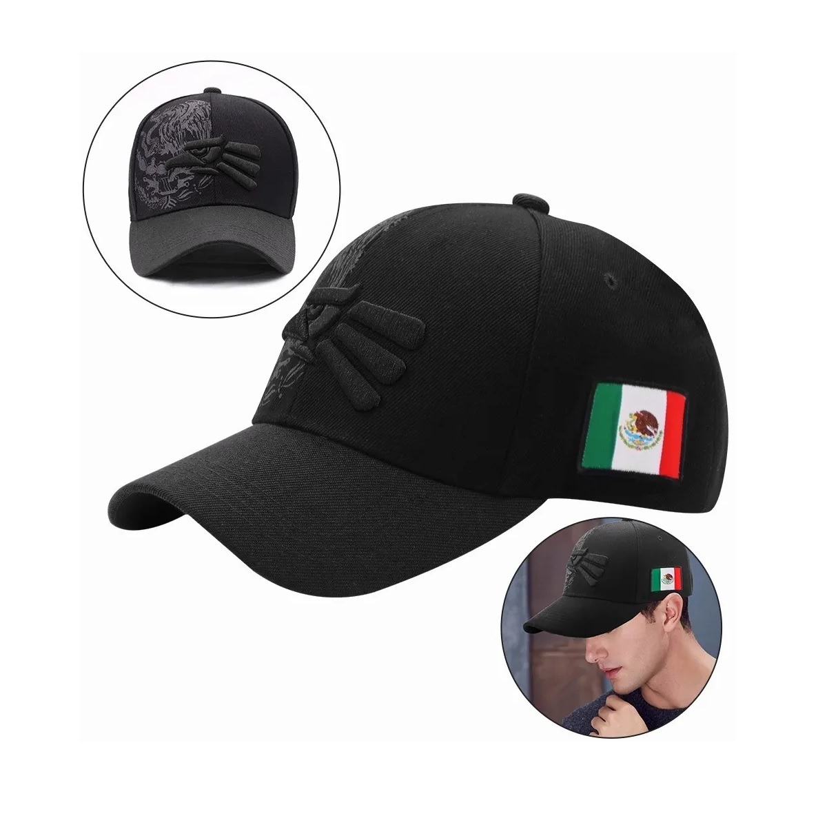 Gorra Táctica Militar Con Bandera Mexicana