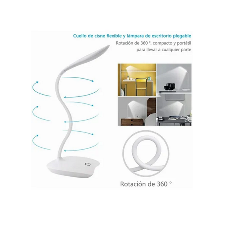 Lámpara De Escritorio Con Protección Ocular Led Regulable