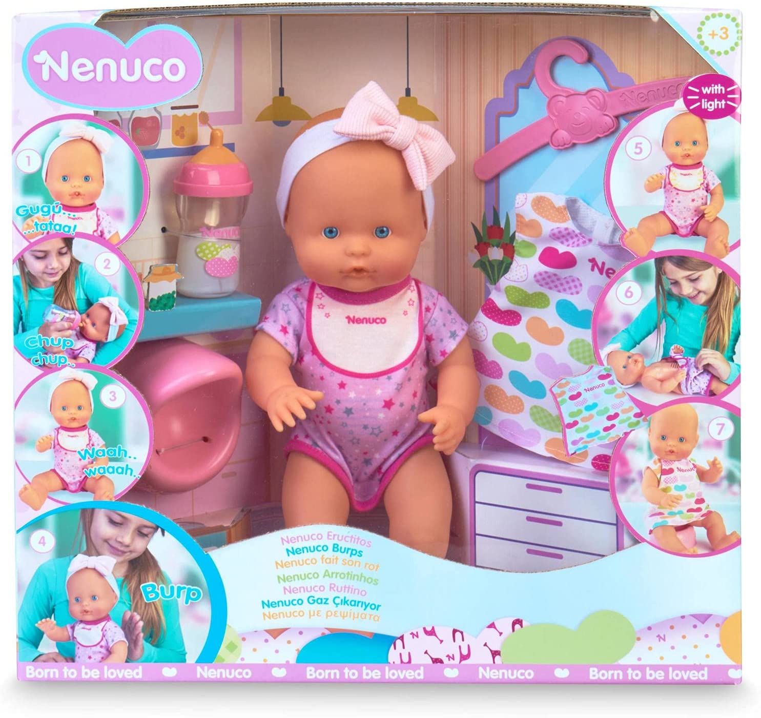 Nenuco Eructito llora y hace sonidos