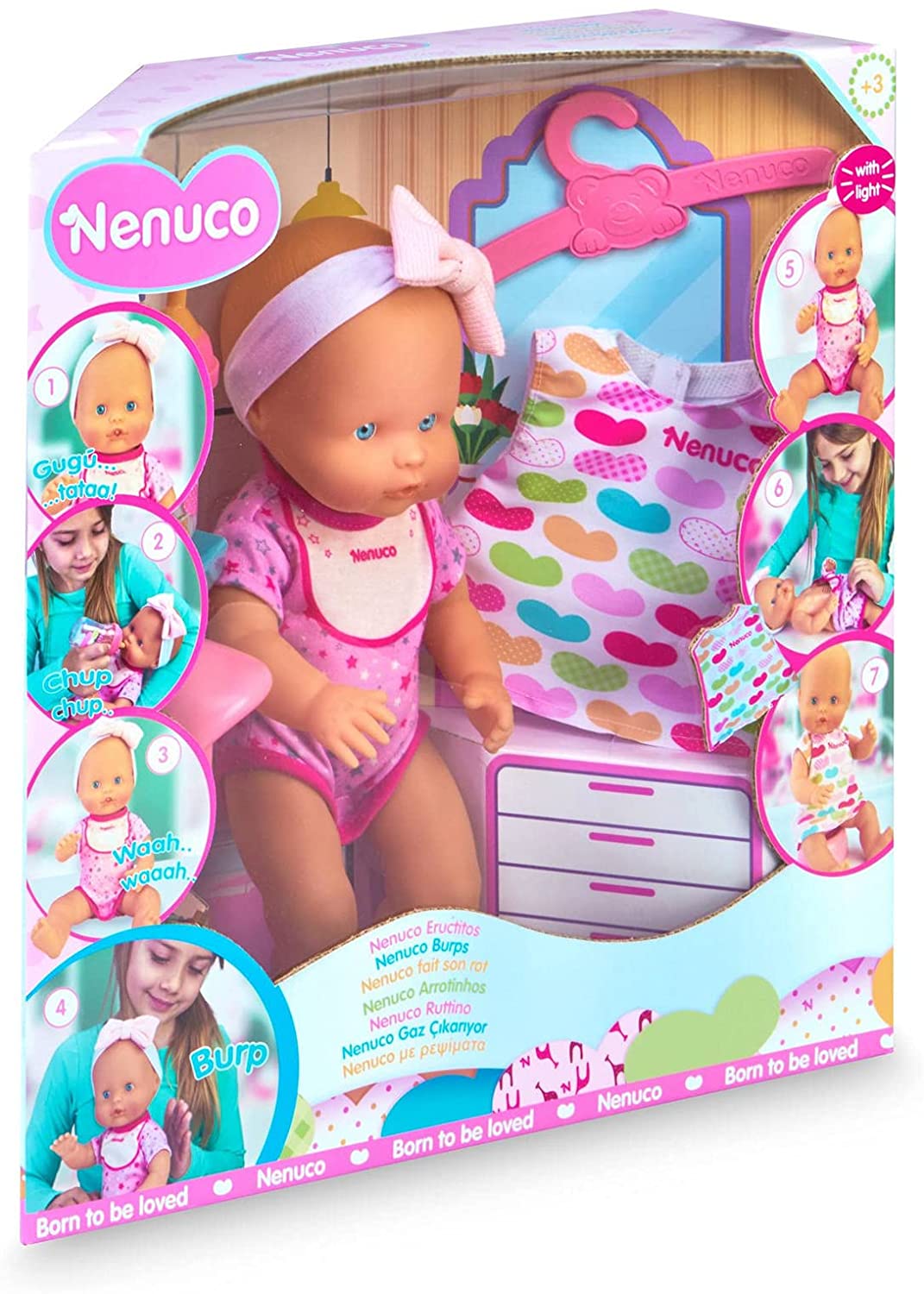 Nenuco Eructito llora y hace sonidos