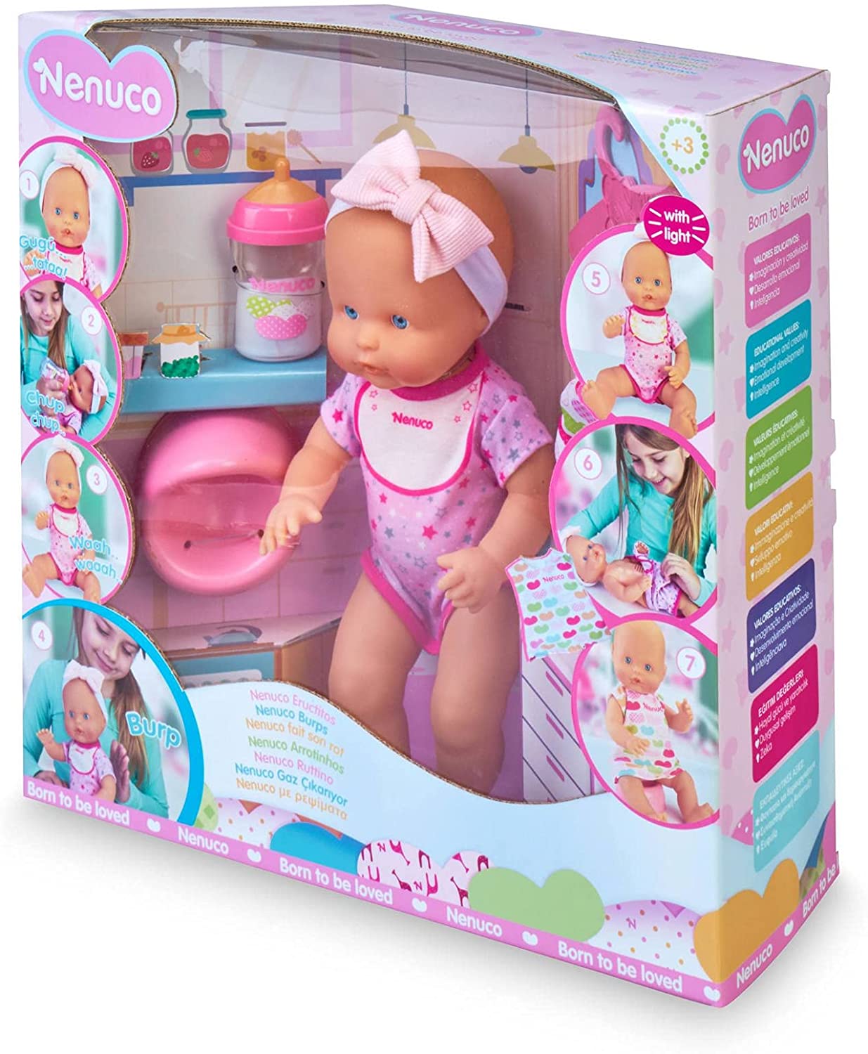 Nenuco Eructito llora y hace sonidos