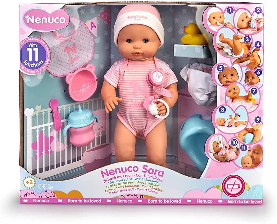 Nenuco Sara El Bebé Más Real Con 11 Funciones Articulada