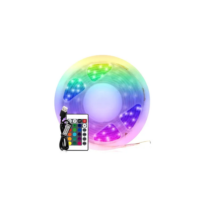 Tira De Luces Led Resistencia Ip65 2m Gamer Rítmica Bt Usb