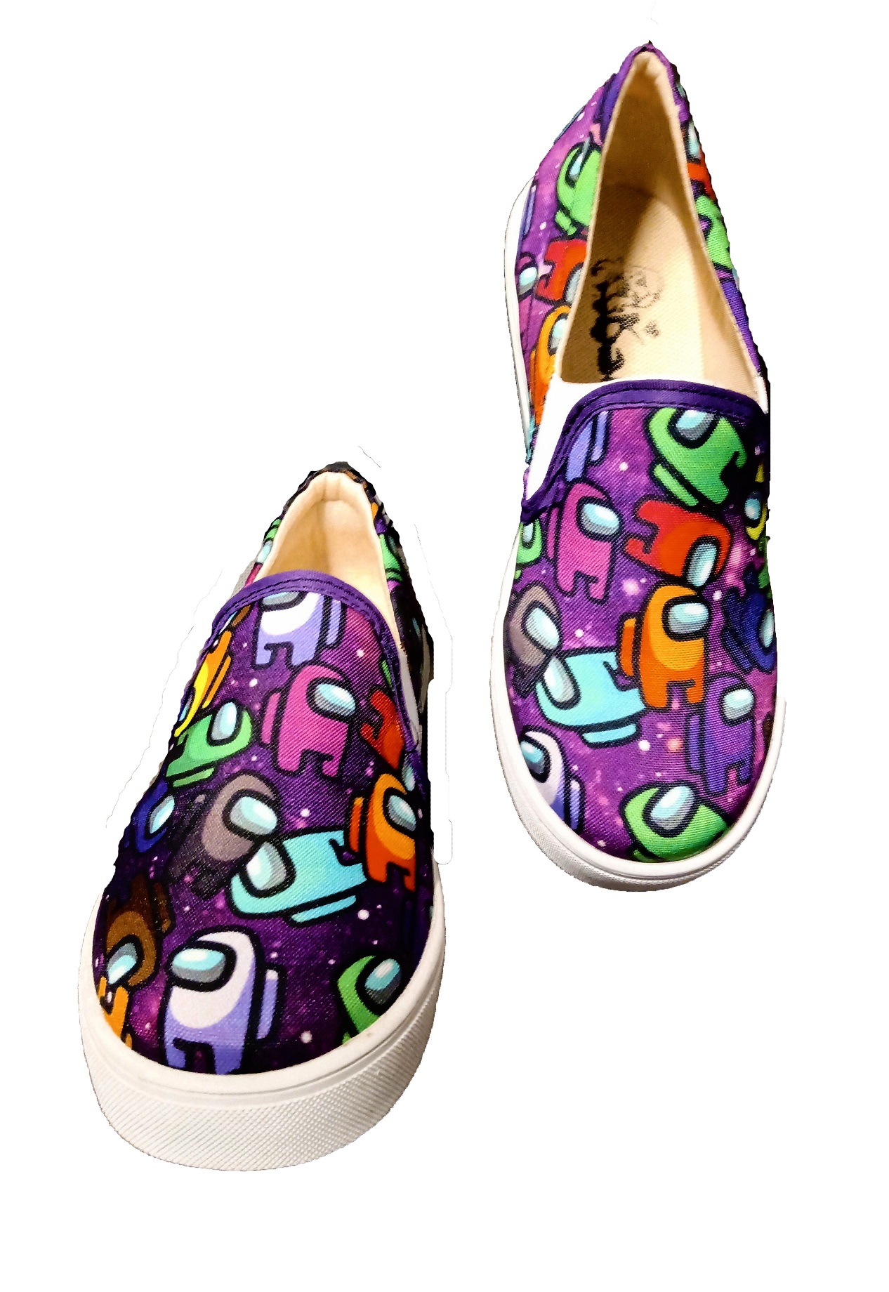 Tenis infantil lona amongus astronautas casuales y comodos