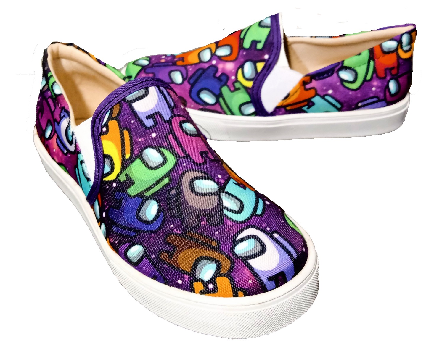 Tenis infantil lona amongus astronautas casuales y comodos