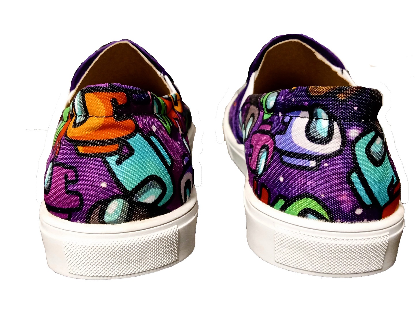 Tenis infantil lona amongus astronautas casuales y comodos
