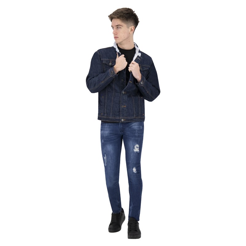 Chamarra de Mezclilla con Borrega Para Hombre Holstone -  Blue Fire