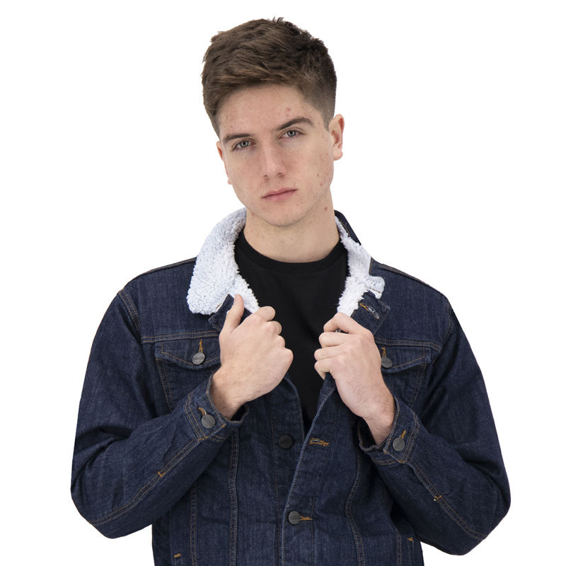 Chamarra de Mezclilla con Borrega Para Hombre Holstone -  Blue Fire