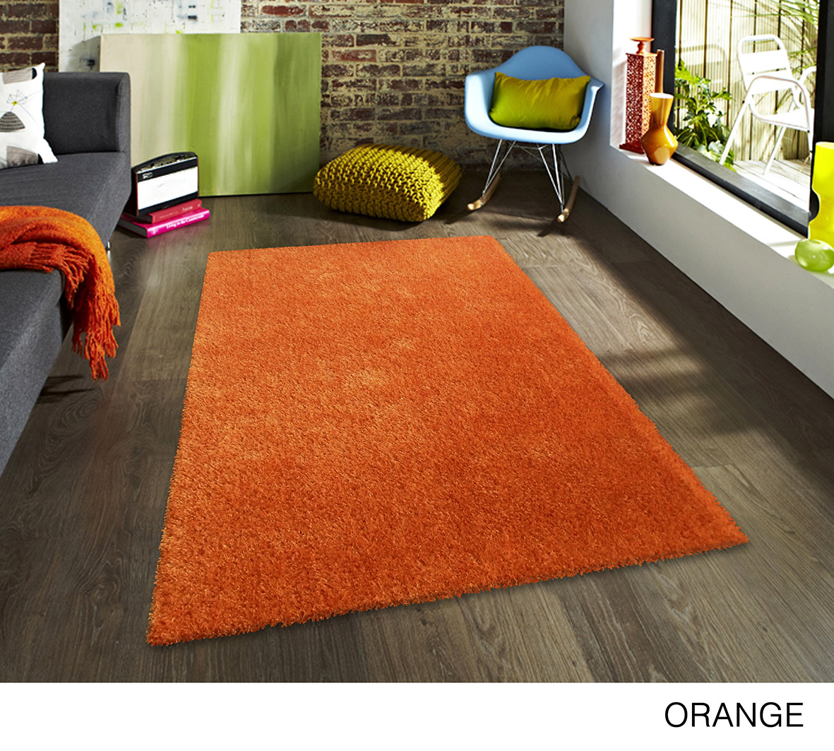 Alfombra para sala,  cuarto, areas comunes Tipo Peludo Shag muy Suave y elegante de 1.6x2.30 mts Tonos Mostaza, Rojo, Turquesa, Plata, Morado, Naranja, Café, rosa y blanco con negro