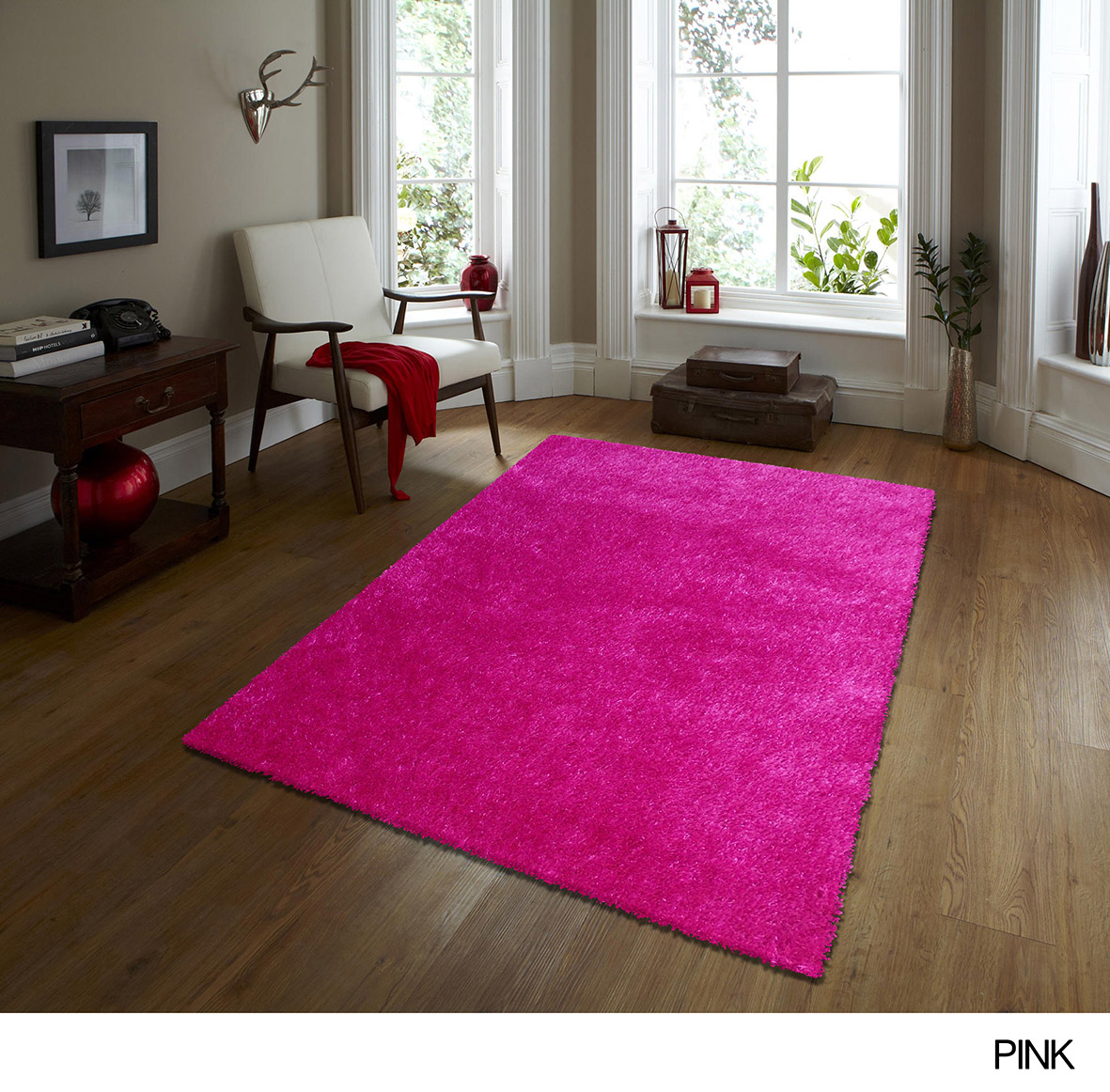 Alfombra para sala,  cuarto, areas comunes Tipo Peludo Shag muy Suave y elegante de 1.6x2.30 mts Tonos Mostaza, Rojo, Turquesa, Plata, Morado, Naranja, Café, rosa y blanco con negro