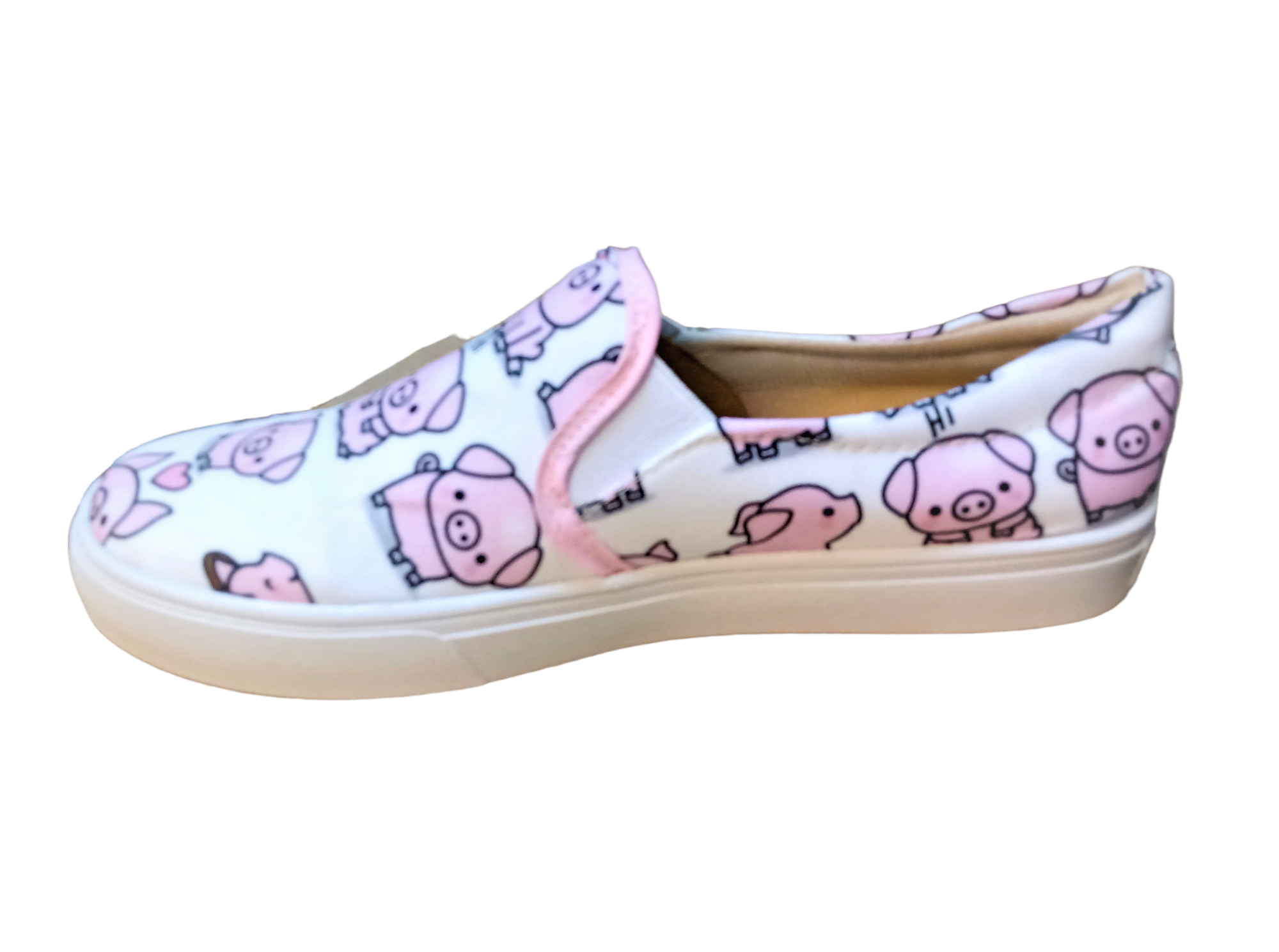 Tenis lona cerditos cochinitos puerquitos unisex casuales y comodos