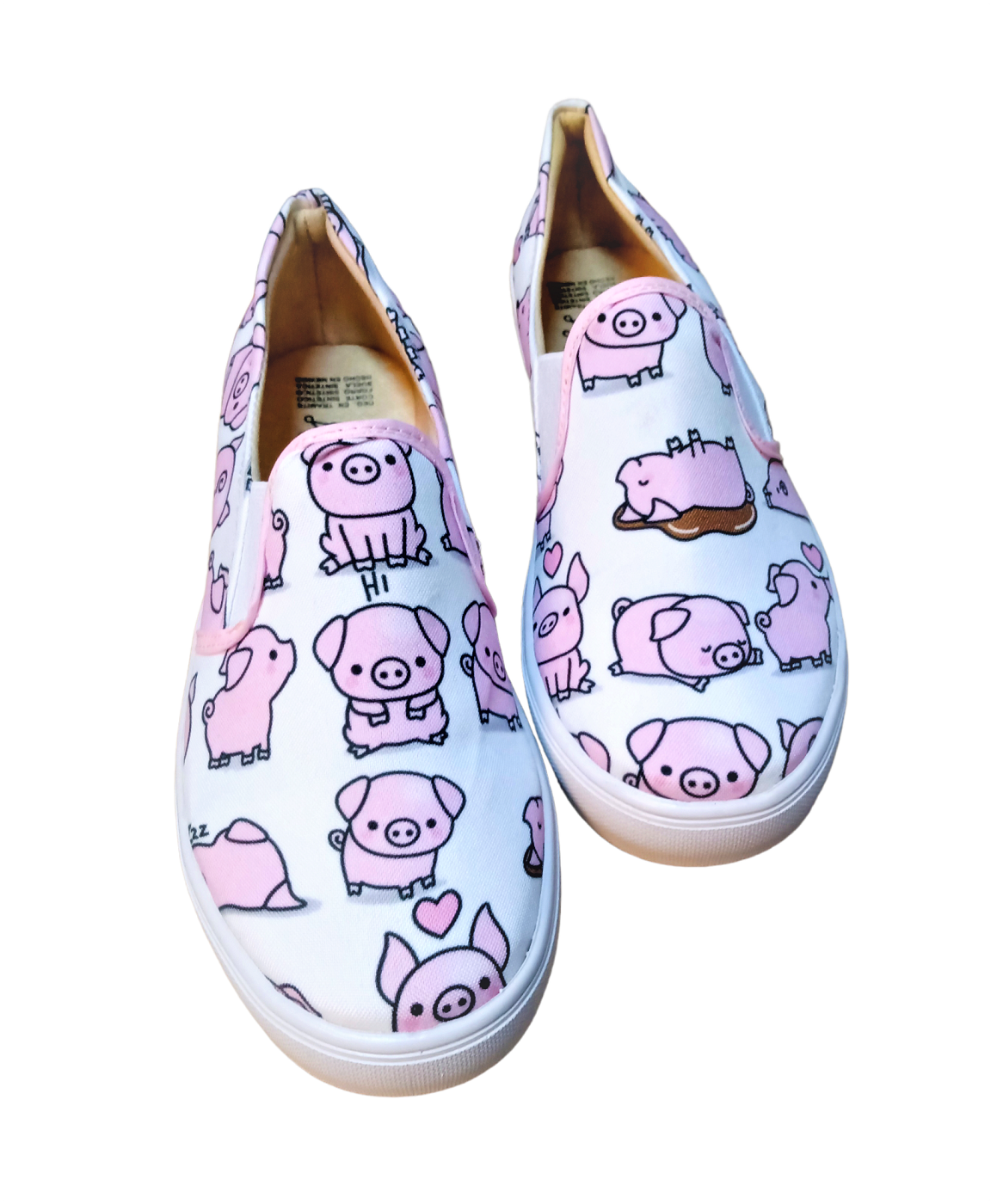 Tenis lona cerditos cochinitos puerquitos unisex casuales y comodos