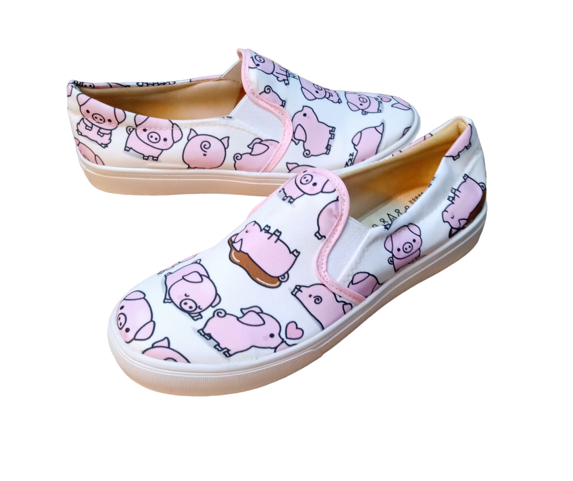 Tenis lona cerditos cochinitos puerquitos unisex casuales y comodos