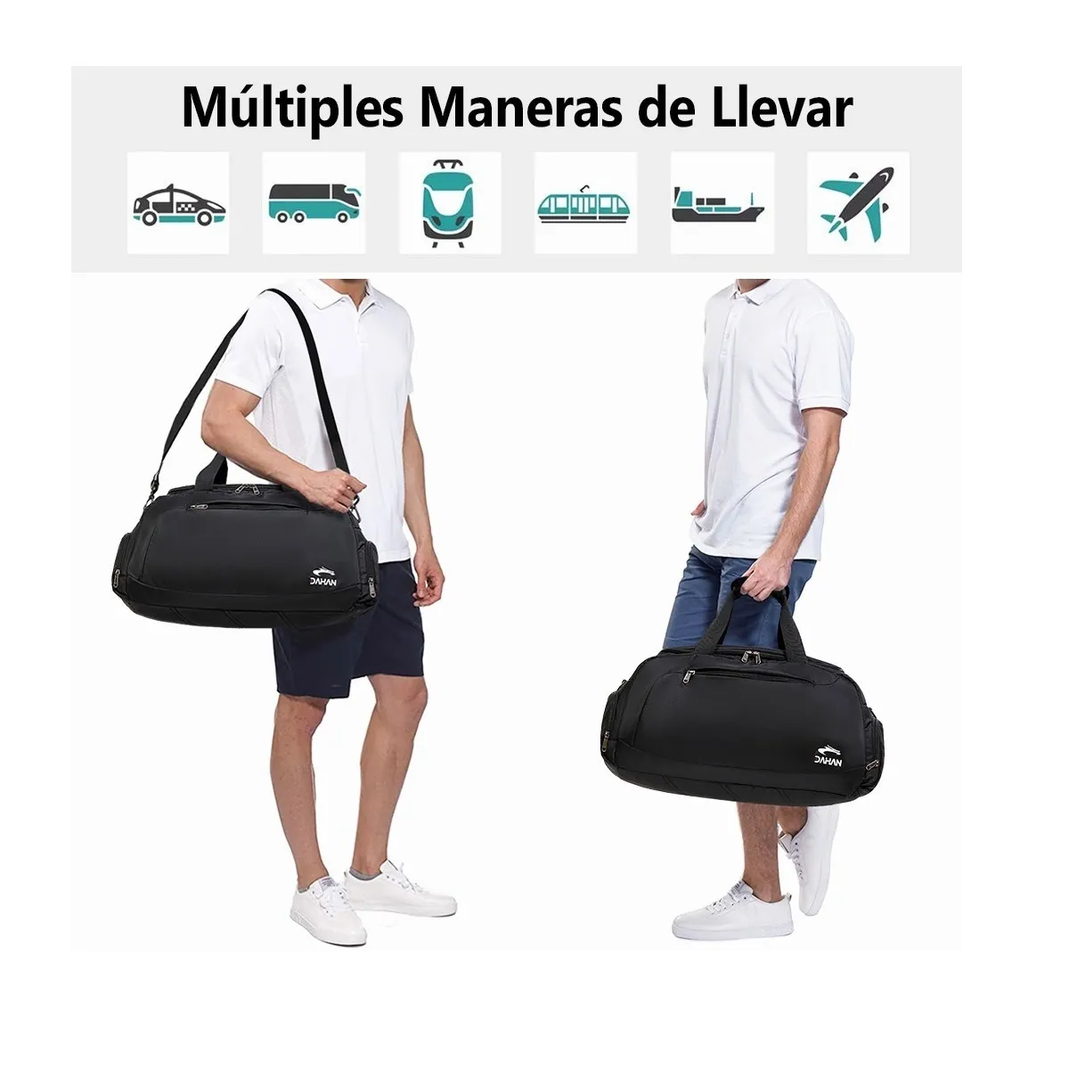 Mochila Deportiva Maleta Gym Negro