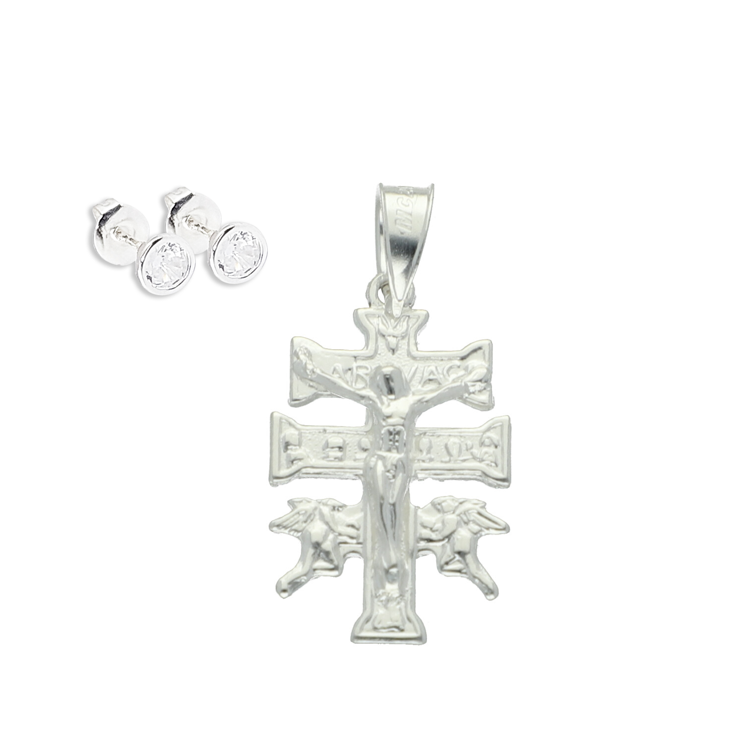 Dije Cruz Caravaca Mini + Regalo Plata .925 Taxco Gro
