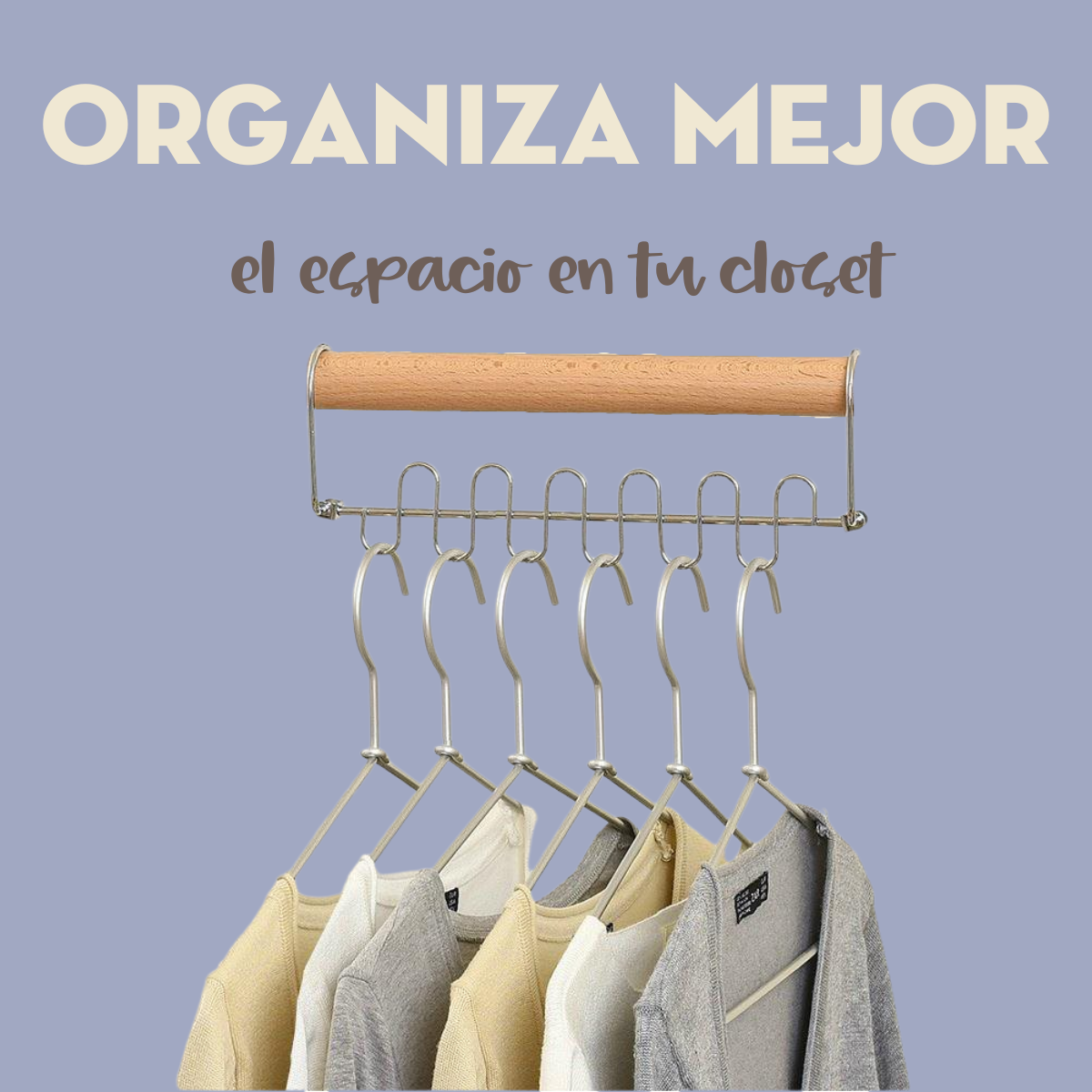 Gancho Organizador Multiple Para Ropa "6 +" Mima2