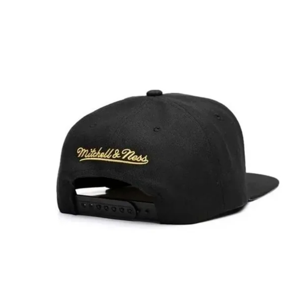 Gorra  Mitchell & Ness  Visera Plana SNAPBACK Negra Golden  State  Warriors  JS19078