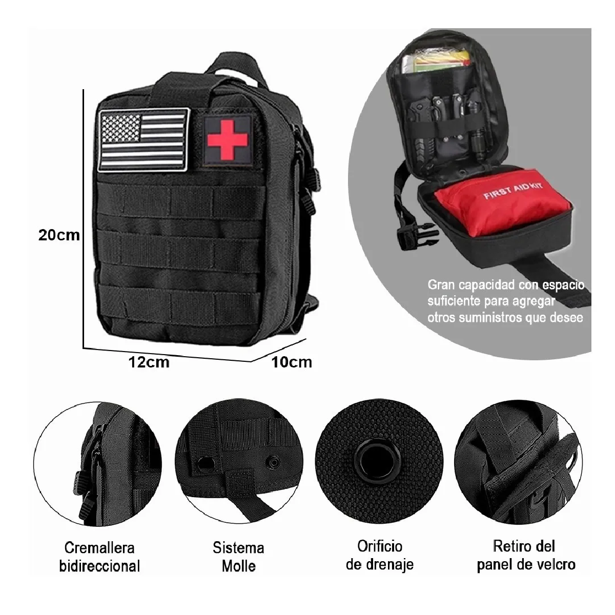 Kit De Supervivencia Tactico Para Camping Portátil