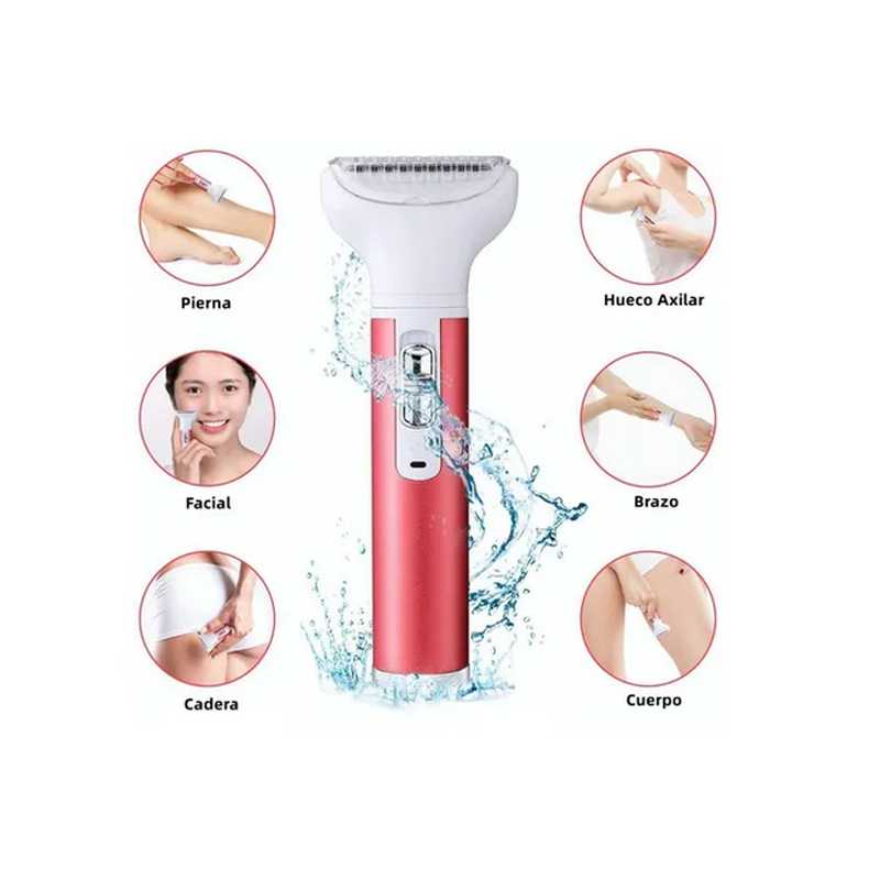 Afeitadora Facial Depiladora Mujer Eléctrica Recargable 5en1