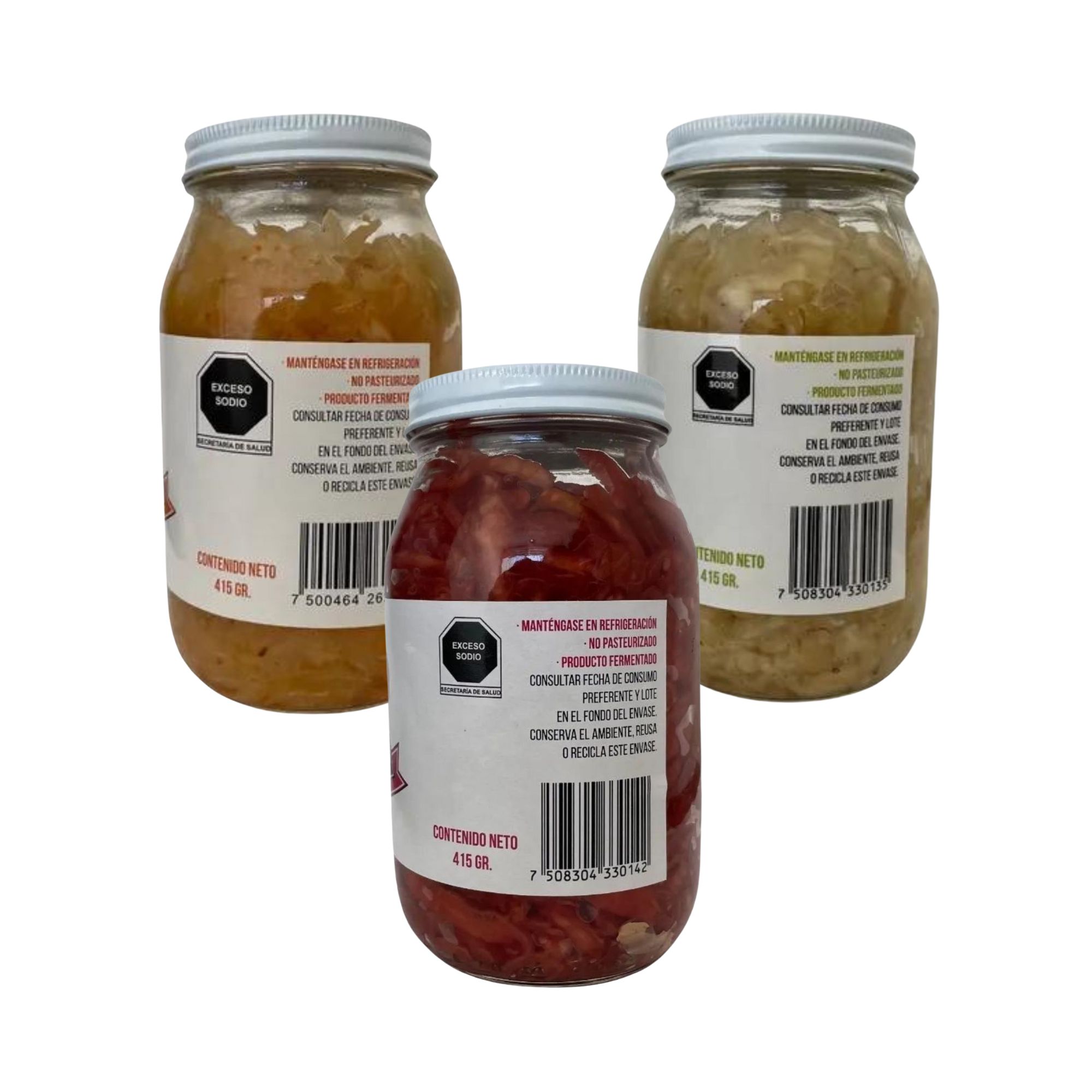 Chucrut Natural, Coreano Y Betabel Kol 3 De 415g 