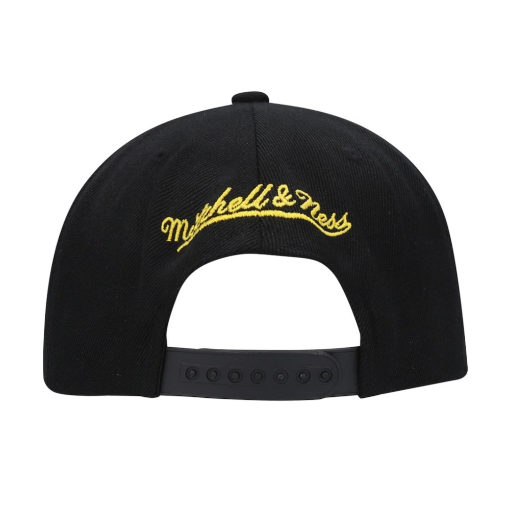 Gorra Mitchell & Ness Visera Plana SNAPBACK Negra Lakers L JS19078