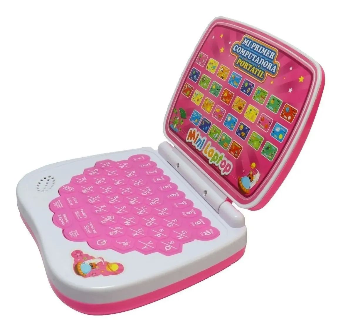 Mini laptop rosa infantil para niñas computadora